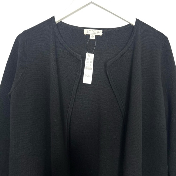 J. Crew Juliette Collarless Sweater Blazer Black Size XS NEW - Picture 10 of 16